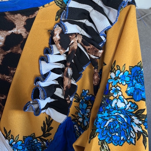 💛💙Patchwork Custom Top💙💛 - Picture 5 of 6